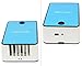 ESUMIC Portable Mini Air Conditioner Travel Handheld USB Rechargeable Cooling Fan for Summer Blue