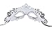 Coxeer Masquerade Mask Shiny Metal Rhinestone Venetian Pretty Party Evening Prom Mask
