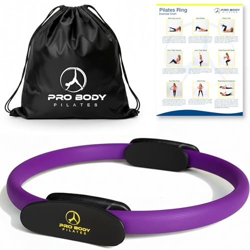 ProBody Pilates Ring - Superior Unbreakable Fitness Magic Circle For Toning Thighs, Abs And Legs Purple