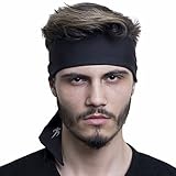 Head Tie / Tie Headband / Sports Headband - Keep Sweat & Hair Out of Your Face - Ideal for Running, Working Out, Tennis, Karate, Athletics & Boxing. Performance Stretch & Moisture Wicking