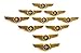 Aviator Kids Pilot Wings Plastic Pins Pinbacks Badges Lot of 10 Pins