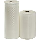 2 Rolls VacSealBags Vacuum Sealer Bags for Food Saver Commercial Grade One 8" X 50' and One 11" X 50'