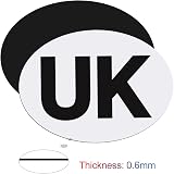 Onarway UK Magnetic Car Stickers Pack of 2 for Europe Oval UK Plate Stickers view 5