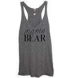 IYD Clothing - Mama Bear Gray Soft Tri-Blend Women's Racerback Tank Top