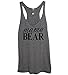IYD Clothing - Mama Bear Gray Soft Tri-Blend Women's Racerback Tank Top