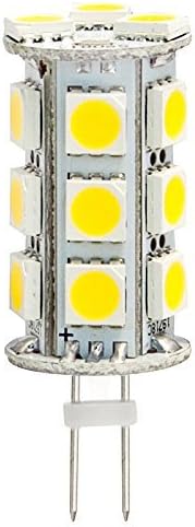 G4 GX4 Bi Pin Tower 5050 LED Capsule Light Cluster Bulb Ac Dc 12V 24V 2Pin Fitting Lamps Replacement for 10W JC Halogen Spot Lamp Bulbs of Vehicle & Any Low Volt Lighting System, Warm White, 3.5W