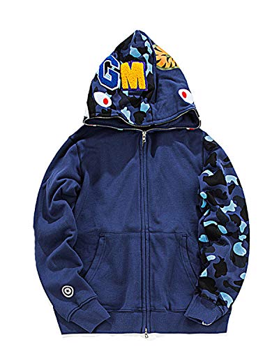 Shark Hoodie Sudadera Bape Azul Producto: New Bathing Ape Bape