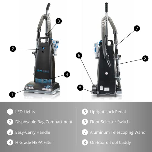 Prolux Bagged Upright Vacuum, Black Pricepulse