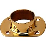 Cut Wall Flange - Polished Brass - 2