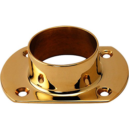 Cut Wall Flange - Polished Brass - 2