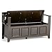 SIMPLIHOME Bedford SOLID WOOD Universal TV Media Stand, 53.9 inch Wide, Living Room Entertainment Center, Storage Cabinet with Glass Doors, for Flat Screen TVs up to 60 inches in Dark Tobacco Brown