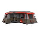 Ozark Trail 16x16-Feet 12-Person 3 Room Instant Cabin Tent with Pre-Attached Poles
