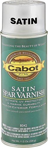 Cabot 144.0008042.076 Interior Spar Varnish Satin Spray - 11.5-Ounce