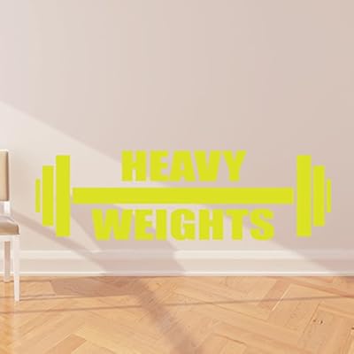 THE VINYL BIZ Heavy Pesos Fitness Gimnasio Adhesivo Pared, 8 ...