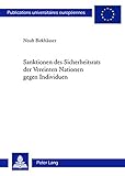 Image de Sanktionen des Sicherheitsrats der Vereinten Nationen gegen Individuen (Europäische Hochschulschriften / European University Studies / Publications U