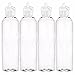 MoYo Natural Labs 4 oz Squirt Bottles, Squeezable Empty Travel Containers, BPA Free PET Plastic for Essential Oils and Liquids, Toiletry/Cosmetic Bottles (Neck 20-410) (Pack of 4, Clear)