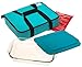 Pyrex 4-Piece Oblong Portables Set, Turquoise