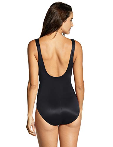 DELIMIRA Damen Badekleid Badeanzug - Slim Bademode Mit Bügel – Bild 3