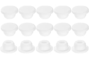 uxcell 15Pcs Silicone Hole Plug, Waterproof Round Rubber Stoppers Bottle Seal Plugs Tube Pipe End Caps for 19mm/0.75" Hole fo