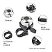 WISCOON Bike Bell, Bicycle Bell, 4 Packs of Bike Bells Adults Bulk Bicycle Bells Loud Crisp Clear Sound Brass Mini Small Bike Ringer for Cycling Outdoor Bike (Silver+Gold)