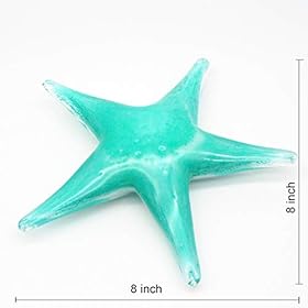 WhaleCreation Crystal Home Décor Figurine Animal Collection, Handmade Glass Art Ornament Gift (Starfish) 41F7DJ0v67L