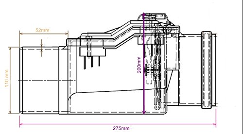 Rückstauverschluss Ø DN 110 mit verriegelbarer Rückstauklappe (Aquer) – Bild 5