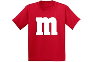 Veracco Letter M Halloween Costumes Youth T_Shirt Funny Halloween Team Group T-Shirt