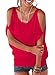 Cold Shoulder Summer Tops for Women 2024 Red Trendy Soft Cotton Peek a Boo Loose Fit Dolman Beachy T Shirts XL