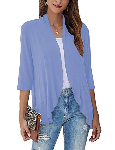 Bluetime Women Casual Lightweight Open Front Cardigans