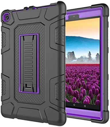 Christmas Best Kindle Accessory!!Kacowpper for Amazon Kindle Fire HD8 2017/2018 Universal Case Soft Silicone Rugged Cover