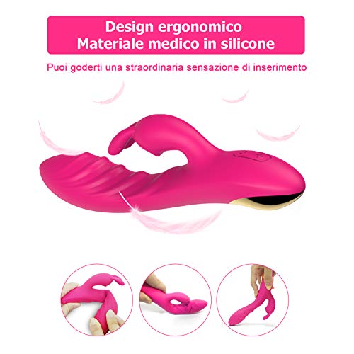 Vibratori-Sessuali-Per-Donna-Massaggiatore-Cordless-Ricarica-USB-Portatile-12-Modalita-100-Impermeabile-Massaggiatore-per-Schiena-o-Collo