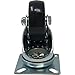 12 Pack 2-Inch Caster Wheels WITH BRAKE Swivel Plate Casters On Black Polyurethane Wheels