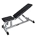 Valor Fitness Adjustable Weight Bench for Flat or Incline Bench Press with Wheels DD-21 Workout Benches for Home