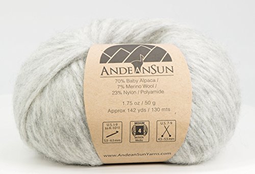 EXTRA SOFT BABY ALPACA MERINO Wool Yarn WEIGHT CATEGORY #4 Worsted, ARAN, AFGHAN, MEDIUM -SET OF 3 Skeins 150 GRAMS TOTAL- Luxuriously and CARING SOFT
