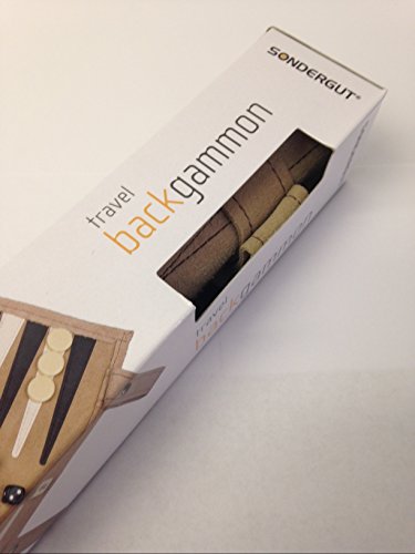 Sondergut Roll-up Suede Backgammon Game Cream