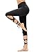 SweatyRocks Women Legging Cutout Tie Cuff Slim Yoga Pants Jogger Workout Tights Black Large