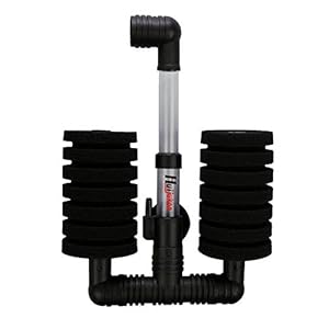 Huijukon, pompa ad aria per acquario con filtri a spugna, dimensioni del serbatoio fino a 133 litri Huijukon Huijukon, pompa ad aria per acquario con filtri a spugna, dimensioni del serbatoio fino a 133 litri