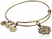 Alex and Ani Womens Because I Love You A18BILY01RG Aunt Charm Bangle Bracelet, Rafaelian Gold, Expandable
