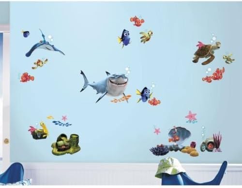 New FINDING NEMO WALL DECALS Kids Bathroom Bedroom Stickers Disney Room Decor