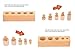 Montessori Wooden Cylinder Socket Family Pack Early Learning Education Toy by AnOs-Toys