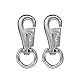 LYMFHCH 2 Pack Hammock Chair Swivel Hook - 500LB Weight Capacity for Indoor and Outdoor