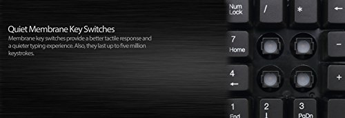 Adesso WKB-6010UB - Wireless Spill Resistant 18-Key Numeric Keypad