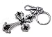 Soulbreezecollection Retro Christian Cross Keychain Key Ring Charm Fashion Accessories Rhinestones