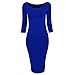Crazy Girls Womens Kim Kardashian Ruched Gathered Scoop Neck Ladies Midi Dress