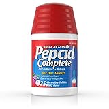 Pepcid Complete Acid Reducer + Antacid Chewable Tablets, Berry, 25 Count