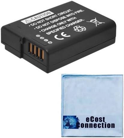 DMW-BLD10 Replacement Battery for DMW-BLD10 + Microfiber Cloth Connection