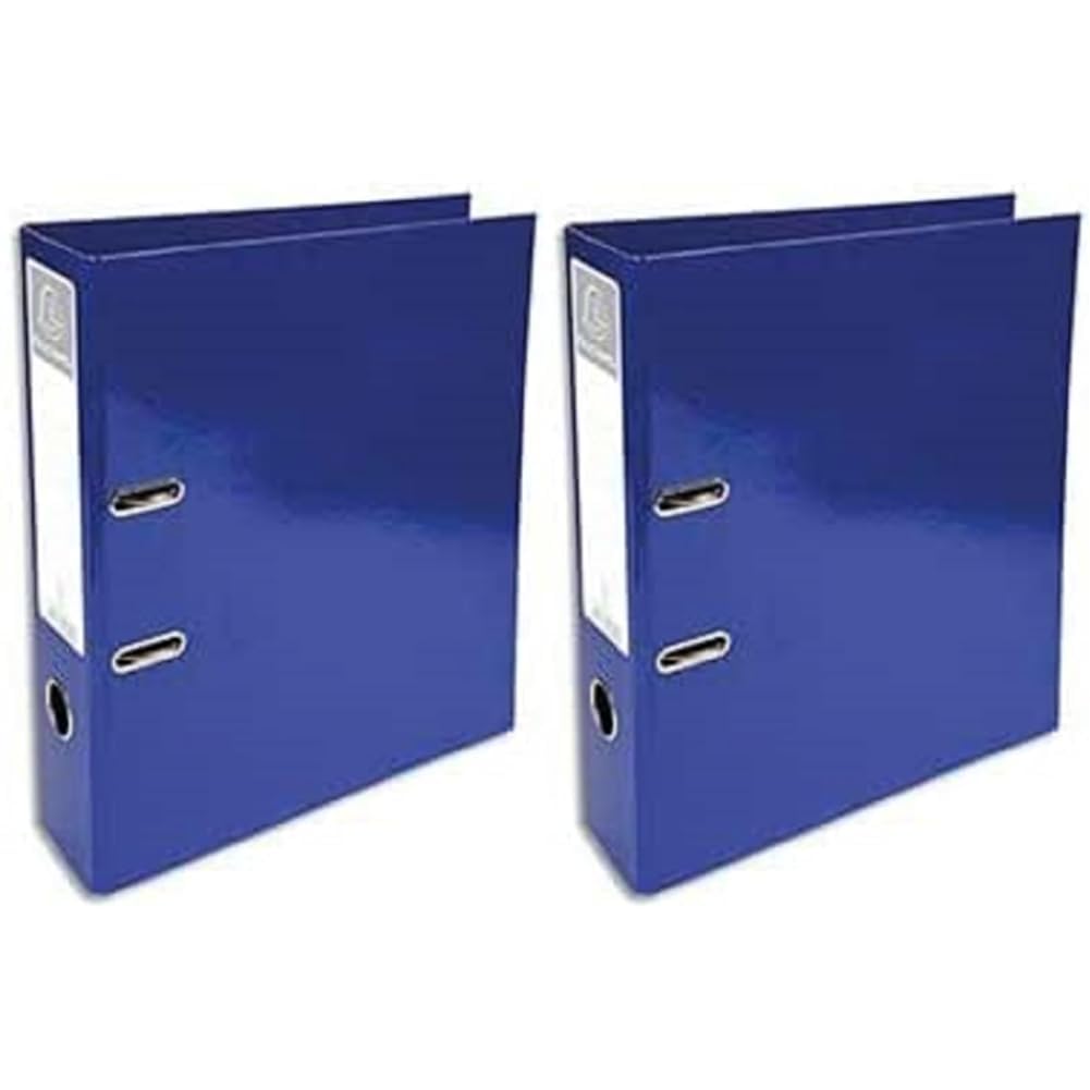 Exacompta - Ref 53622E - 'Iderama Collection - Lever Arch File - 320 x 290mm in Size, Suitable for Storing A4 Documents, 70mm Spine, 75mm Rings, FSC-Certified - Dark Blue (Pack of 2)