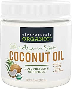 Viva Naturals Organic Virgin Coconut Oil 16 Fl Oz / 473 milliliters