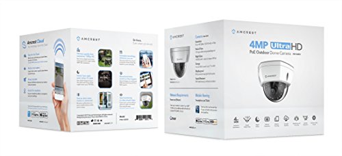 Amcrest UltraHD Outdoor 4-Megapixel PoE Vandal Dome IP Security Camera - MicroSD Storage, IP67 Weatherproof, IK10 Vandal-Proof, 4MP (2688 TVL), IP4M-1028E (White) - Amcrest