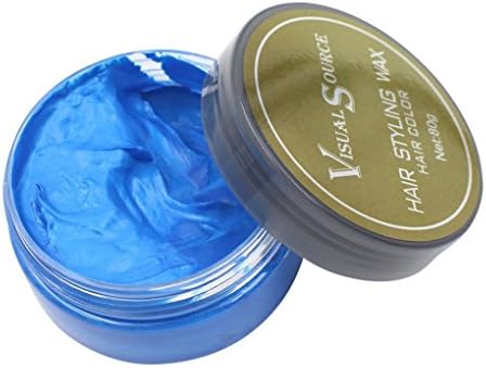 YWSiwa Hair Wax Grandma Hair Ash Dye Gray Mud Temporary for Men Women 80g, Blue